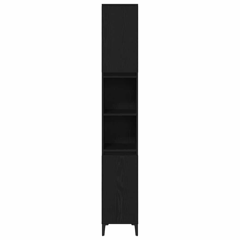 Mobile da Bagno Rovere Nero 30 x 30 x 190 cm | homemem39