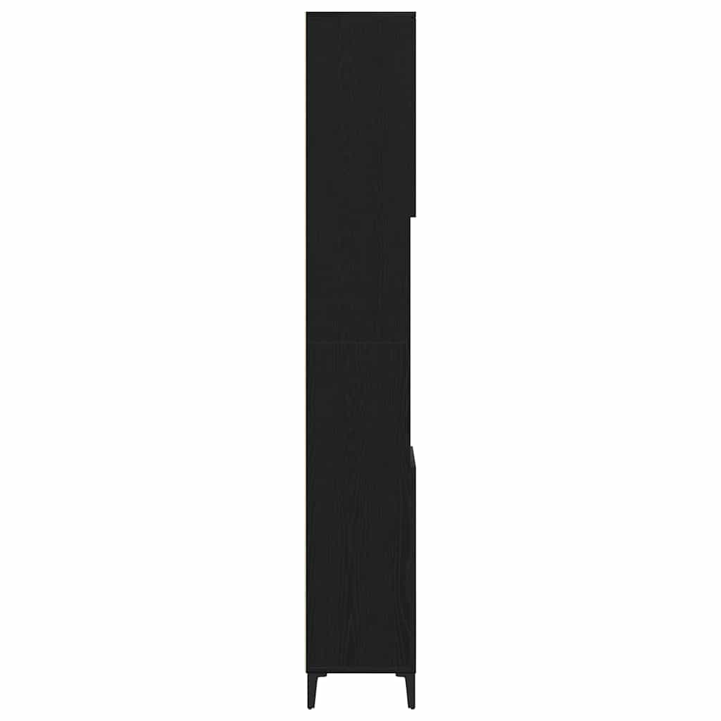 Mobile da Bagno Rovere Nero 30 x 30 x 190 cm | homemem39