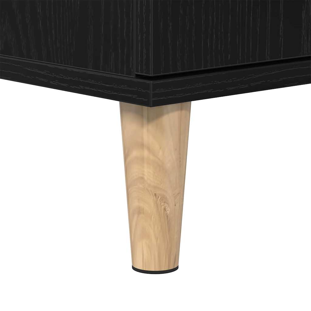 Mobiletto da Bagno Rovere Nero 30 x 30 x 100 cm | homemem39