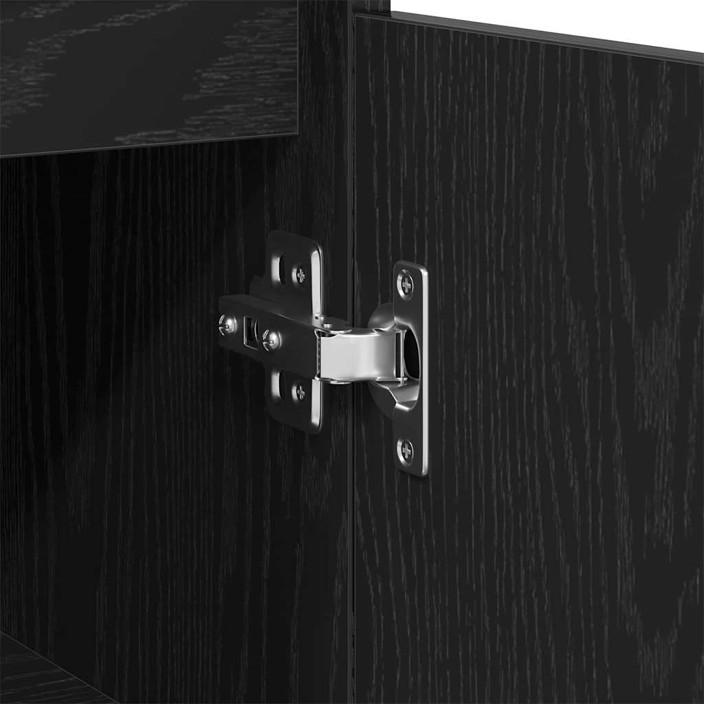 Mobile da Bagno Rovere Nero 30 x 30 x 100 cm | homemem39