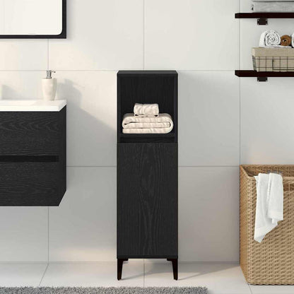 Mobile da Bagno Rovere Nero 30 x 30 x 100 cm | homemem39