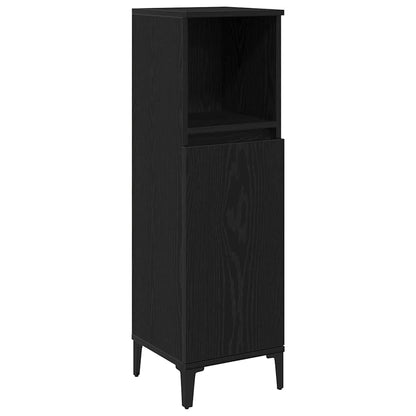 Mobile da Bagno Rovere Nero 30 x 30 x 100 cm | homemem39