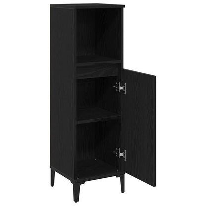 Mobile da Bagno Rovere Nero 30 x 30 x 100 cm | homemem39