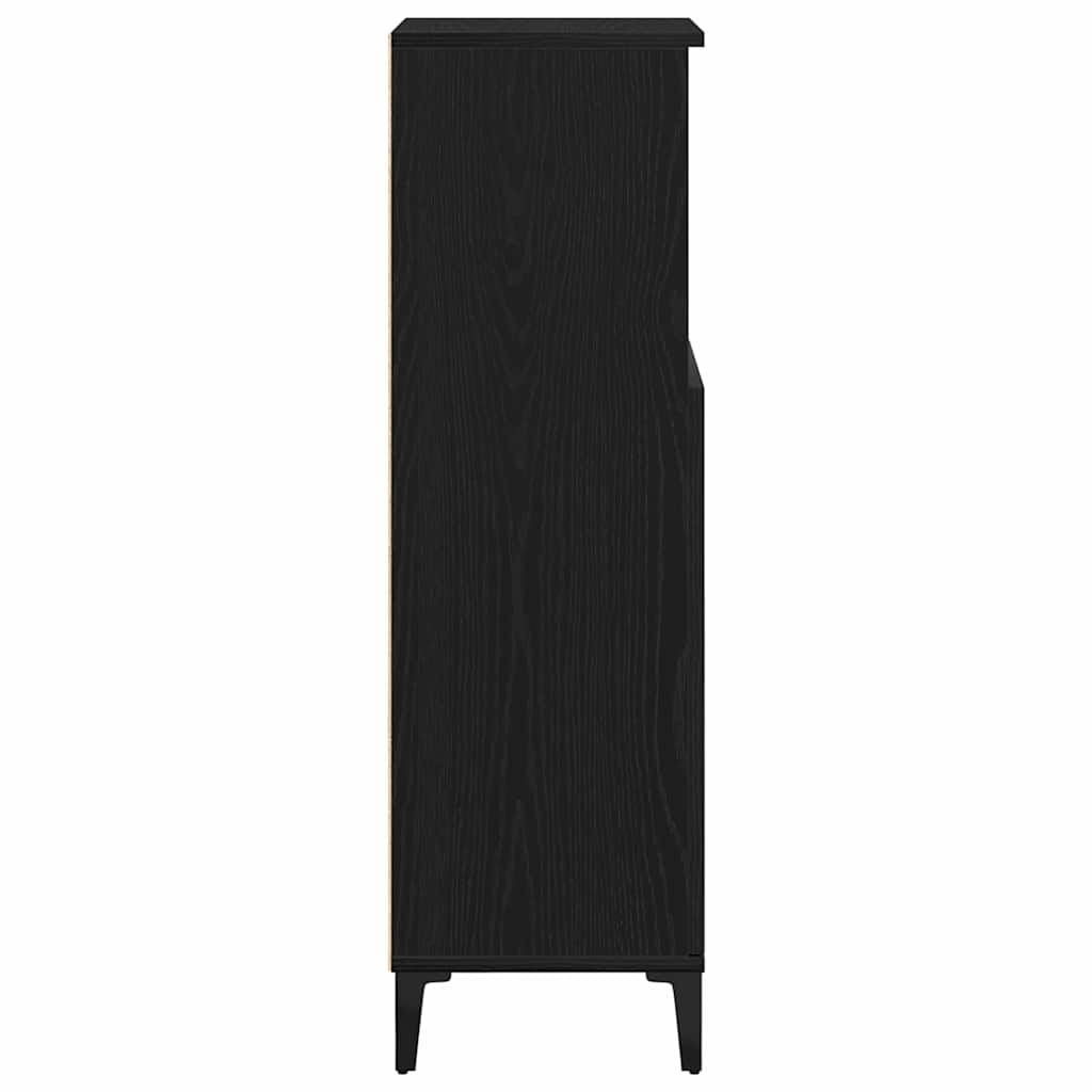 Mobile da Bagno Rovere Nero 30 x 30 x 100 cm | homemem39