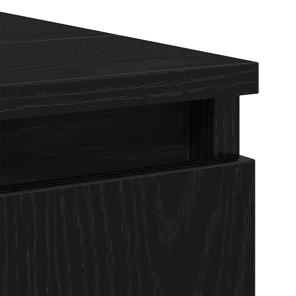 Armadio per Lavabo da Bagno Rovere Nero 58 x 33 x 60 cm | homemem39