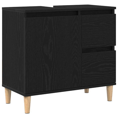 Mobile da Bagno Rovere Nero 65 x 33 x 60 cm | homemem39