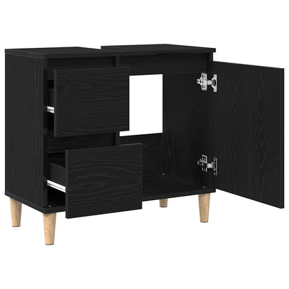 Mobile da Bagno Rovere Nero 65 x 33 x 60 cm | homemem39