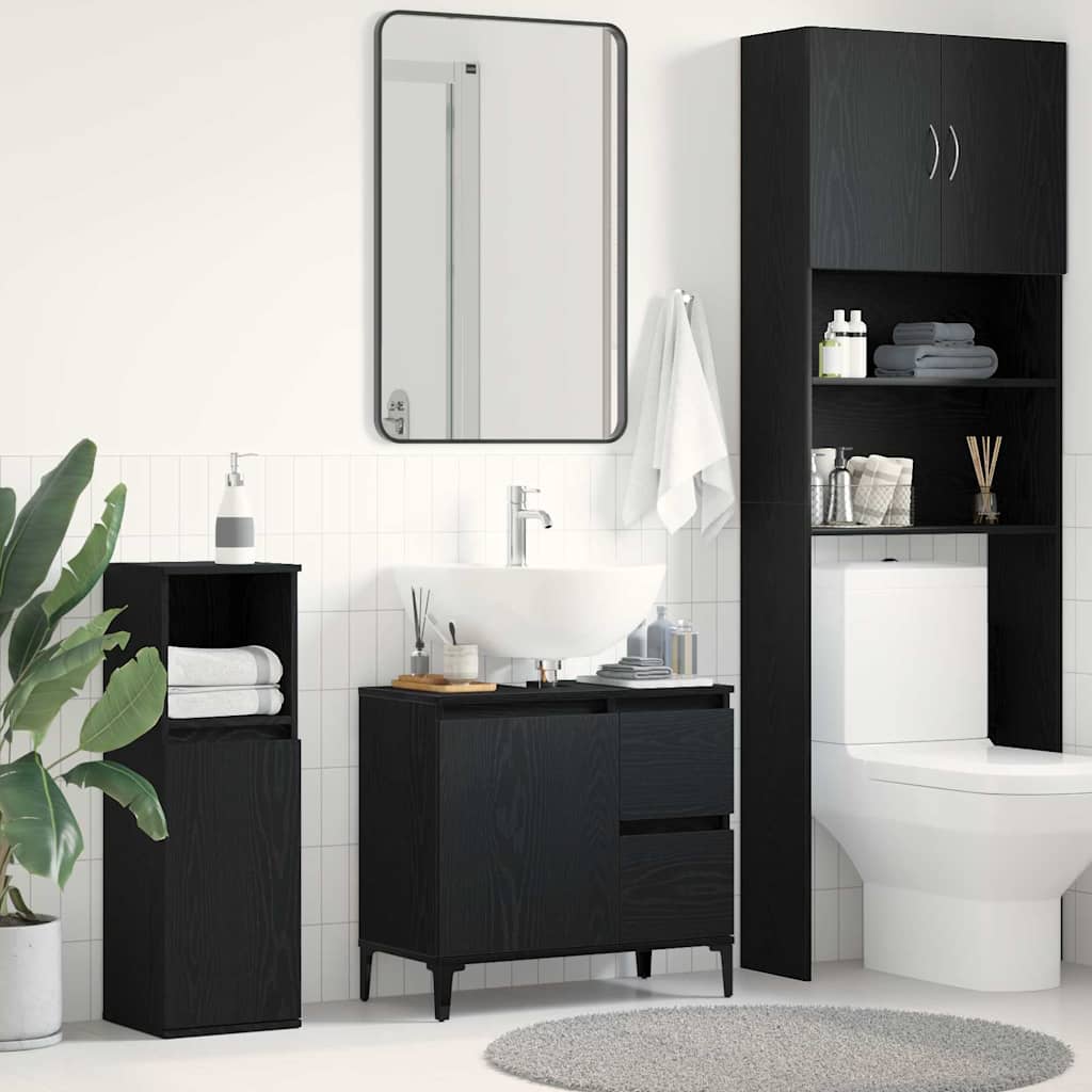 Mobile da Bagno Rovere Nero 65 x 33 x 60 cm | homemem39