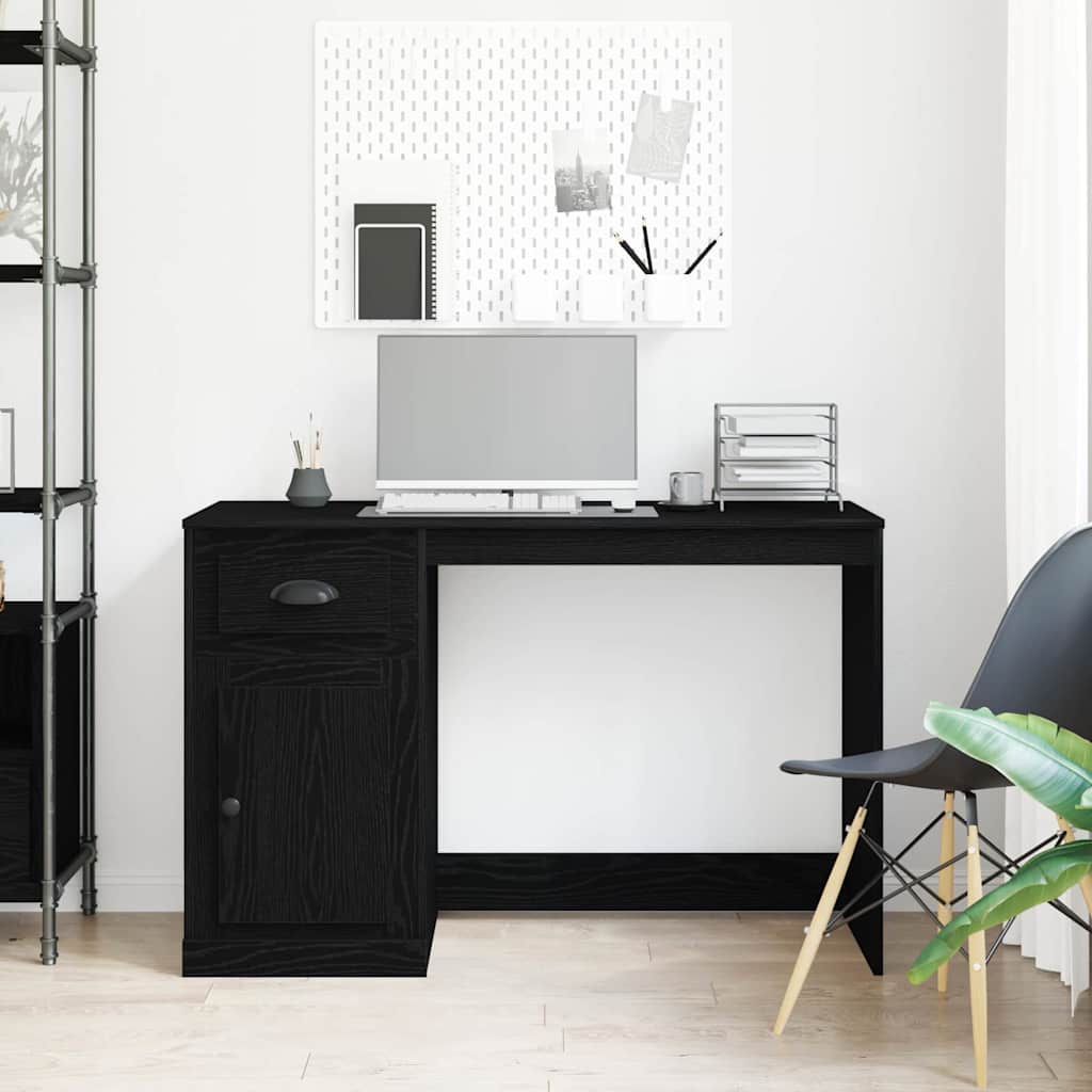 Scrivania Rovere Nero 50 x 115 x 75 cm Legno ingegnerizzato