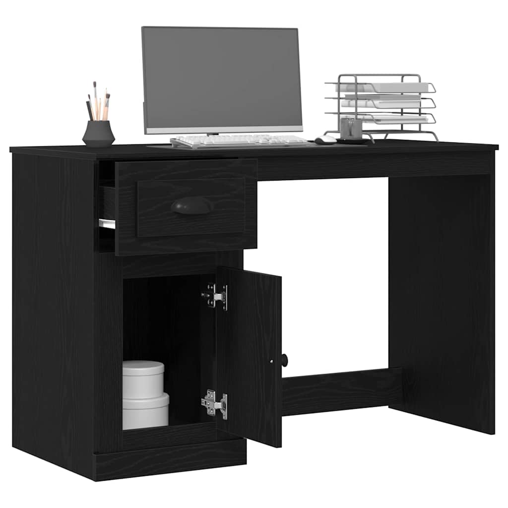 Scrivania Rovere Nero 50 x 115 x 75 cm Legno ingegnerizzato
