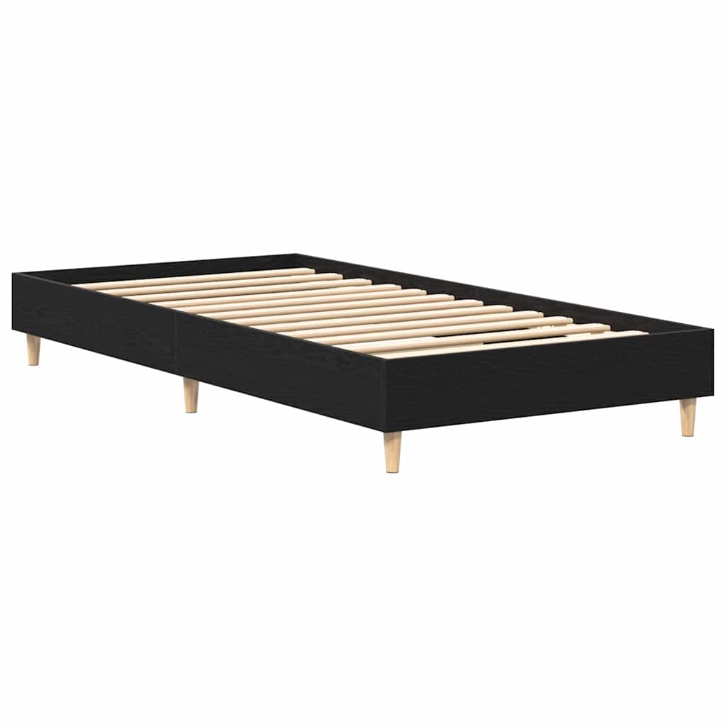 Struttura del letto Rovere Nero 193 x 78 x 25 cm | homemem39