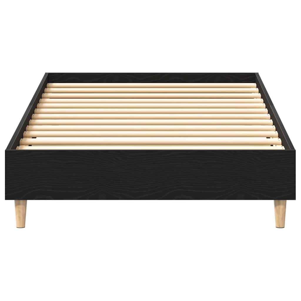 Struttura del letto Rovere Nero 193 x 78 x 25 cm | homemem39