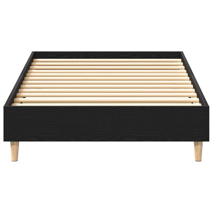 Struttura del letto Rovere Nero 193 x 78 x 25 cm | homemem39