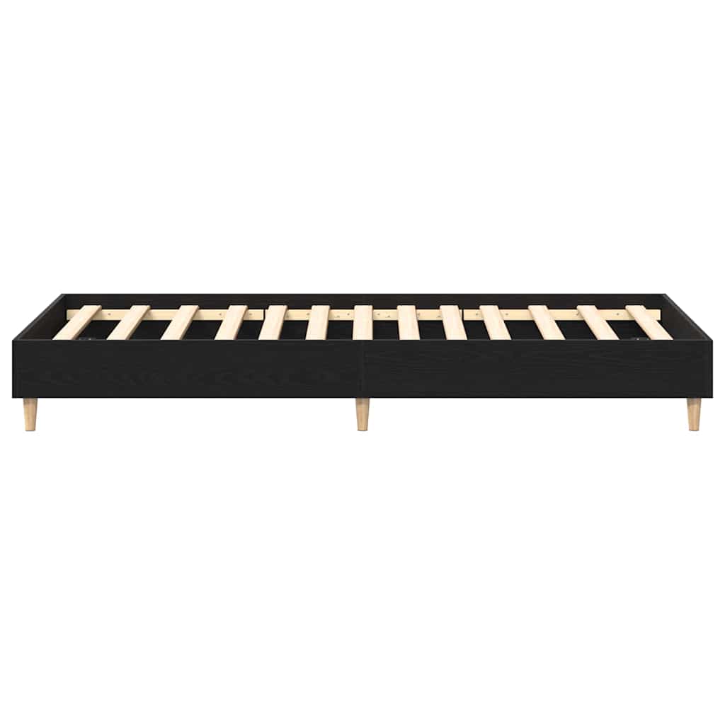 Struttura del letto Rovere Nero 193 x 78 x 25 cm | homemem39