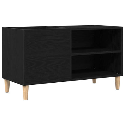 Mobile porta vinili Rovere nero 84,5 x 38 x 48 cm | homemem39