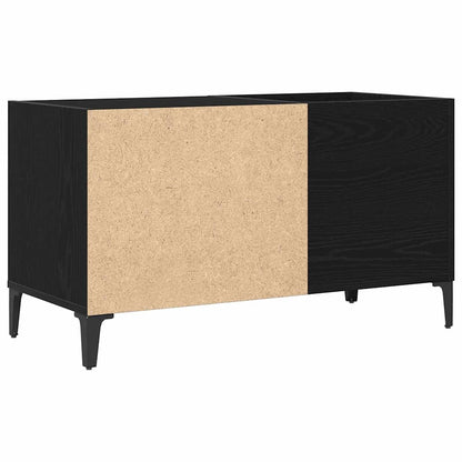 Mobile porta vinili Rovere nero 84.5 x 38 x 48 cm