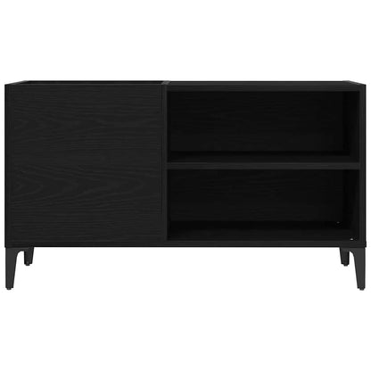 Mobile porta vinili Rovere nero 84.5 x 38 x 48 cm