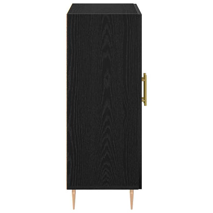 Credenza Rovere Nero 69,5 x 34 x 90 cm Legno multistrato