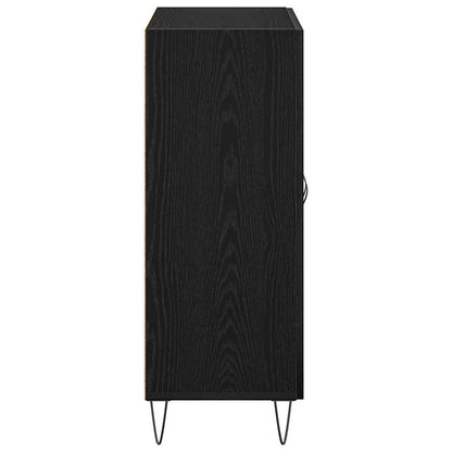 Credenza Rovere Nero 69,5 x 34 x 90 cm Legno multistrato