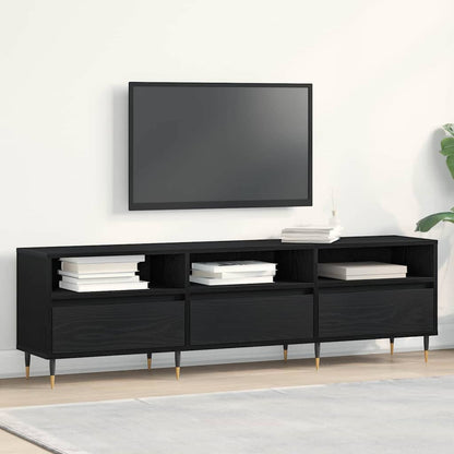 Mobile TV Rovere nero 150 x 30 x 44.5 cm Legno multistrato