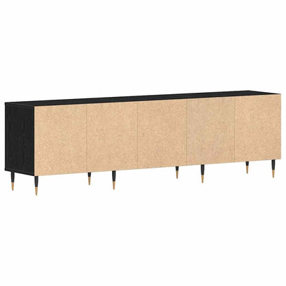 Mobile TV Rovere nero 150 x 30 x 44.5 cm Legno multistrato