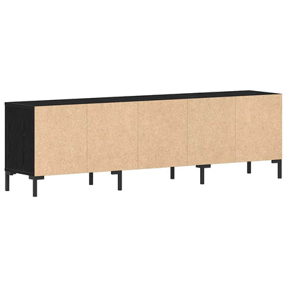 Mobile TV Rovere Nero 150 x 30 x 44,5 cm Legno multistrato