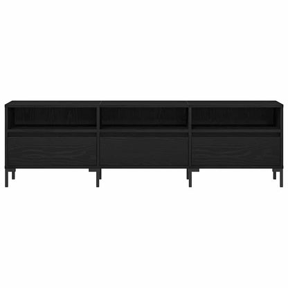 Mobile TV Rovere Nero 150 x 30 x 44,5 cm Legno multistrato