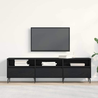 Mobile TV Rovere nero 150 x 30 x 44.5 cm Legno multistrato