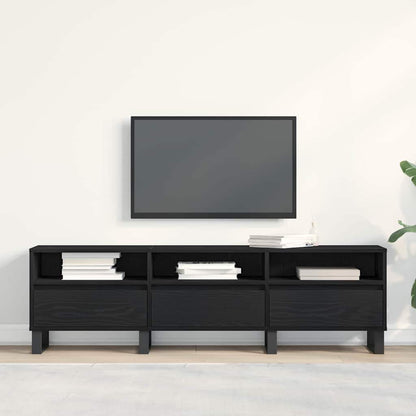 Mobile TV Rovere nero 150 x 30 x 44.5 cm Legno multistrato