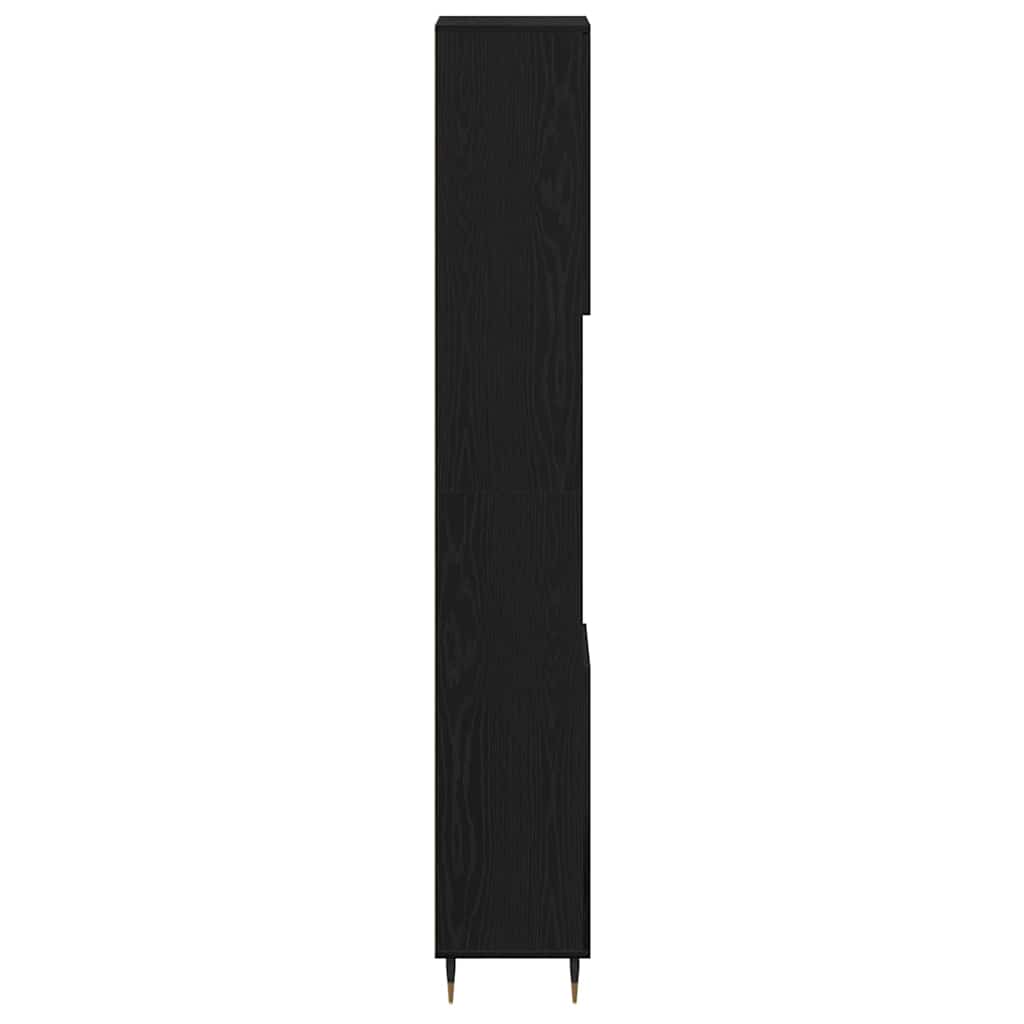 Mobile da Bagno Rovere Nero 30 x 30 x 190 cm | homemem39