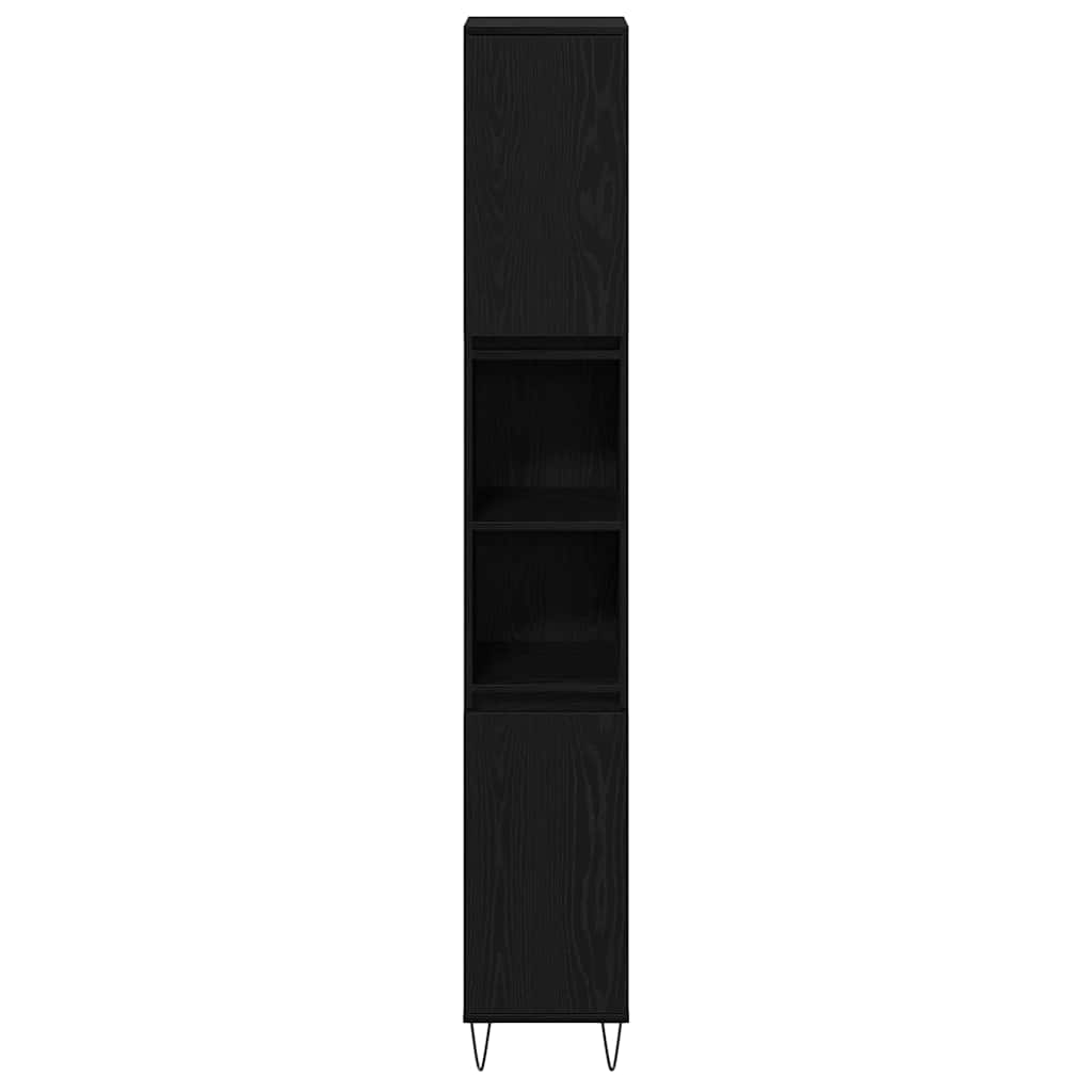 Mobile da Bagno Rovere Nero 30 x 30 x 190 cm | homemem39