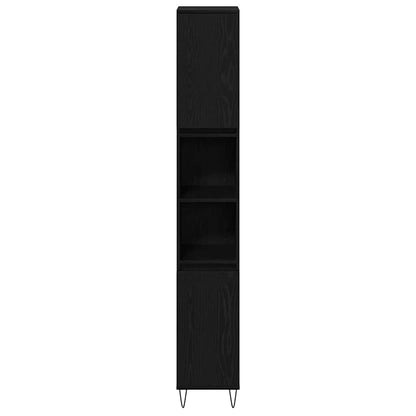 Mobile da Bagno Rovere Nero 30 x 30 x 190 cm | homemem39