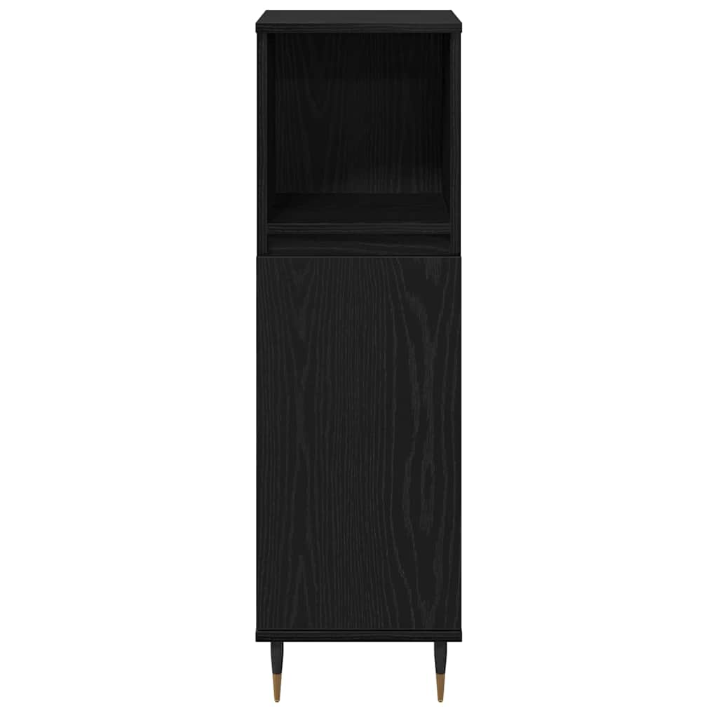 Mobile da Bagno Rovere Nero 30 x 30 x 100 cm | homemem39