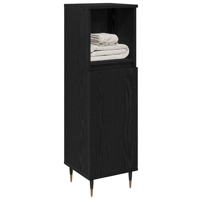 Mobile da Bagno Rovere Nero 30 x 30 x 100 cm | homemem39