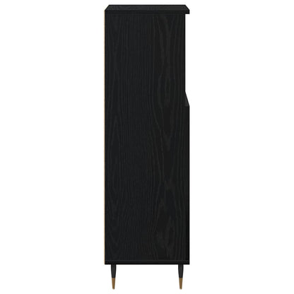 Mobile da Bagno Rovere Nero 30 x 30 x 100 cm | homemem39