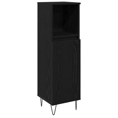 Mobile da Bagno Rovere Nero 30 x 30 x 100 cm | homemem39
