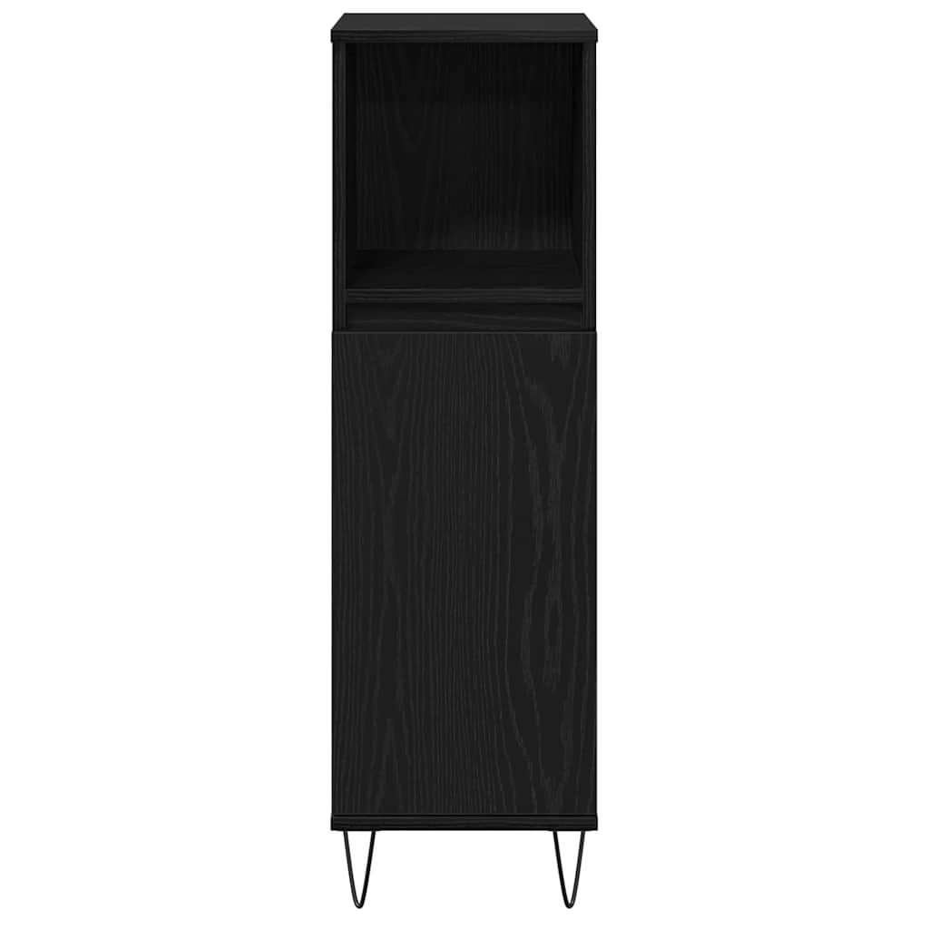 Mobile da Bagno Rovere Nero 30 x 30 x 100 cm | homemem39