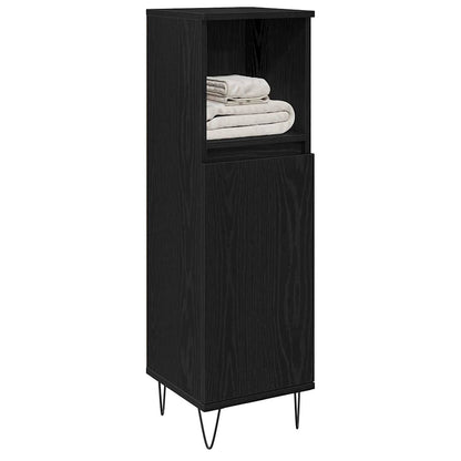 Mobile da Bagno Rovere Nero 30 x 30 x 100 cm | homemem39