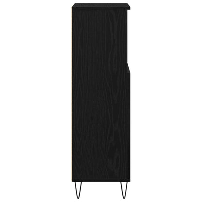 Mobile da Bagno Rovere Nero 30 x 30 x 100 cm | homemem39