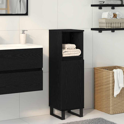 Mobile da Bagno Rovere Nero 30 x 30 x 100 cm | homemem39