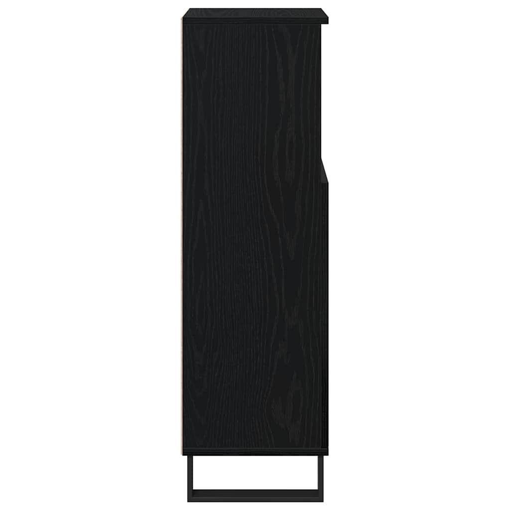 Mobile da Bagno Rovere Nero 30 x 30 x 100 cm | homemem39