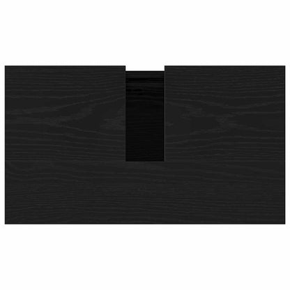 Armadio per Lavabo da Bagno Rovere Nero 58 x 33 x 60 cm | homemem39