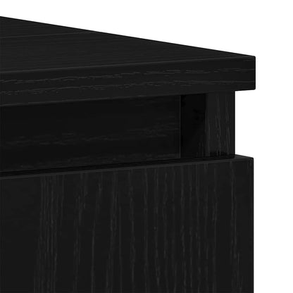 Armadio per Lavabo da Bagno Rovere Nero 58 x 33 x 60 cm | homemem39