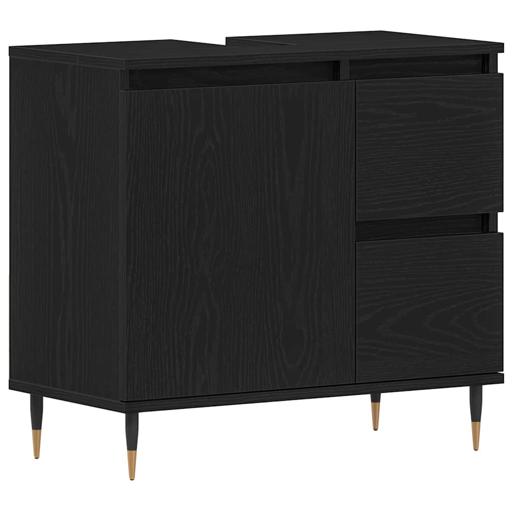 Mobile da Bagno Rovere Nero 65 x 33 x 60 cm | homemem39