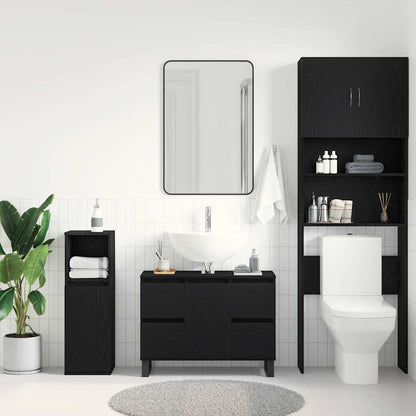 Mobile da Bagno Rovere Nero 80 x 33 x 60 cm | homemem39
