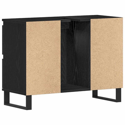 Mobile da Bagno Rovere Nero 80 x 33 x 60 cm | homemem39