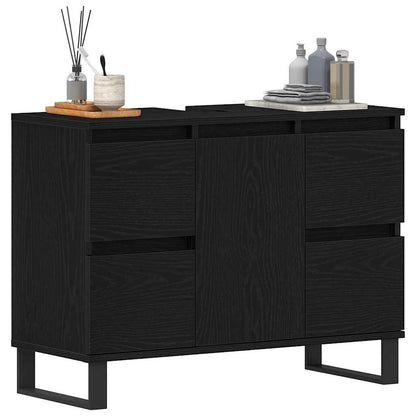 Mobile da Bagno Rovere Nero 80 x 33 x 60 cm | homemem39