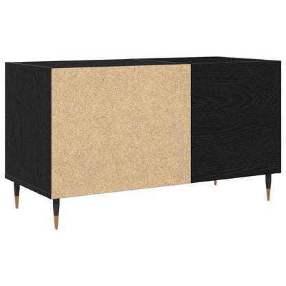 Mobile porta vinili con lo scaffale Rovere Nero 85 x 38 x 48 cm | homemem39