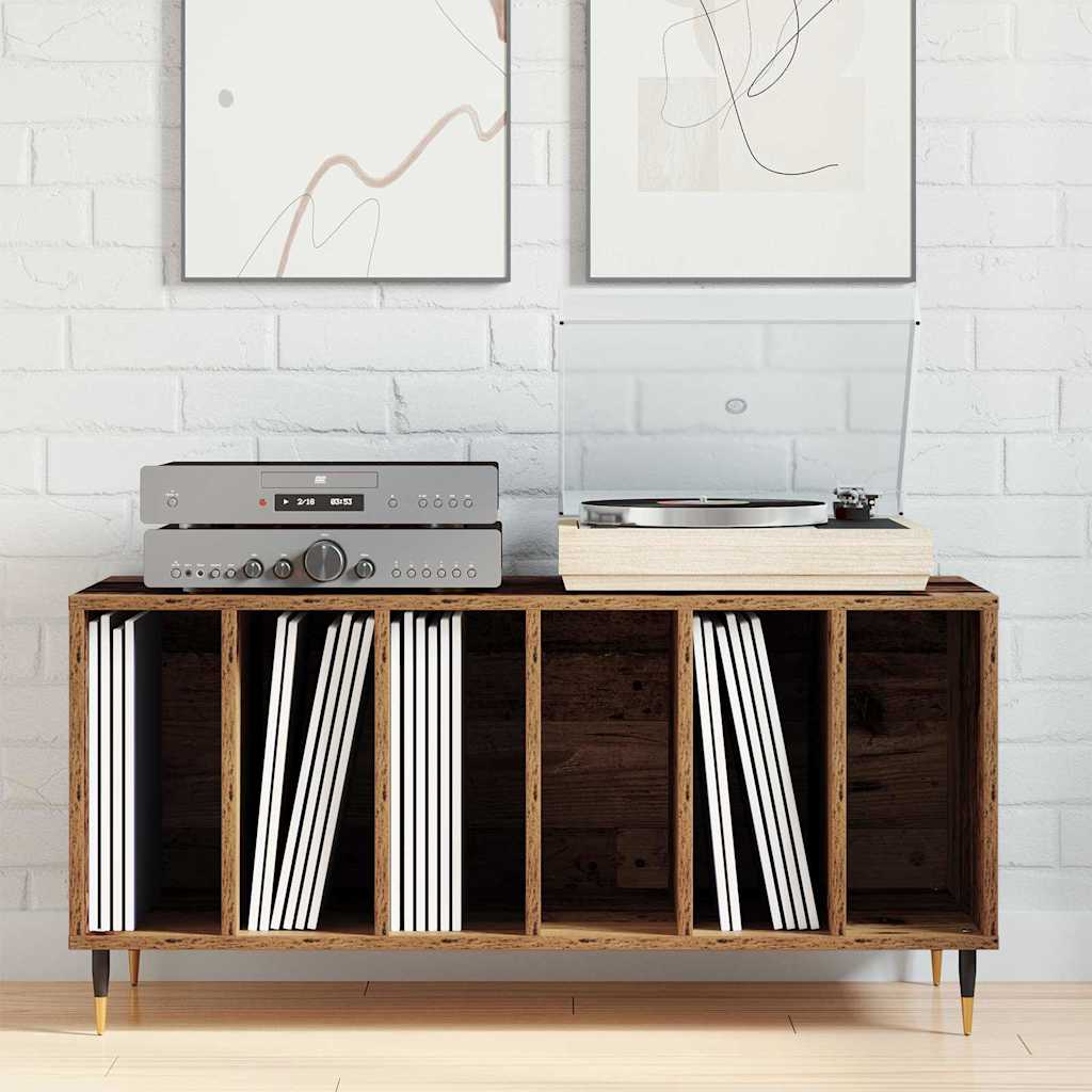 Mobile porta vinili Legno vecchio 100 x 38 x 48 cm | homemem39