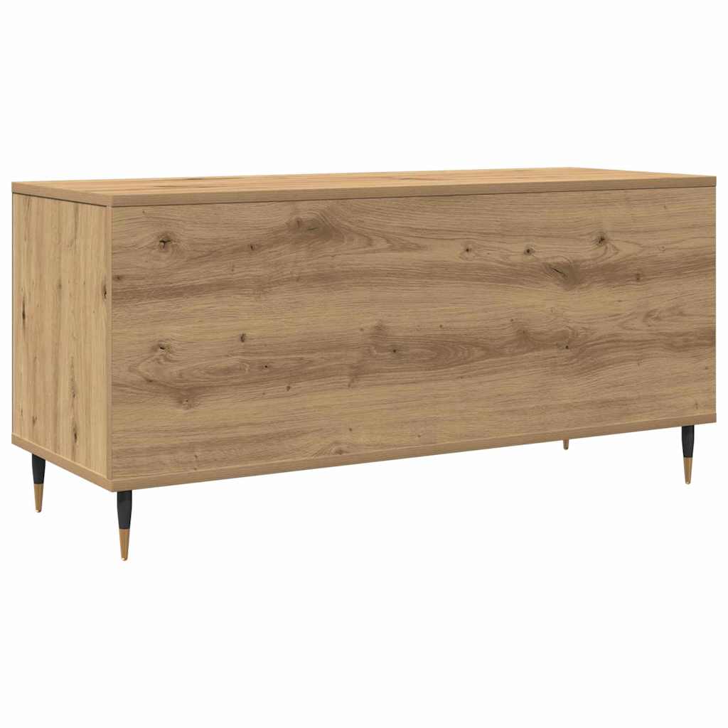 Mobile porta vinili rovere artigianale 100 x 38 x 48 cm